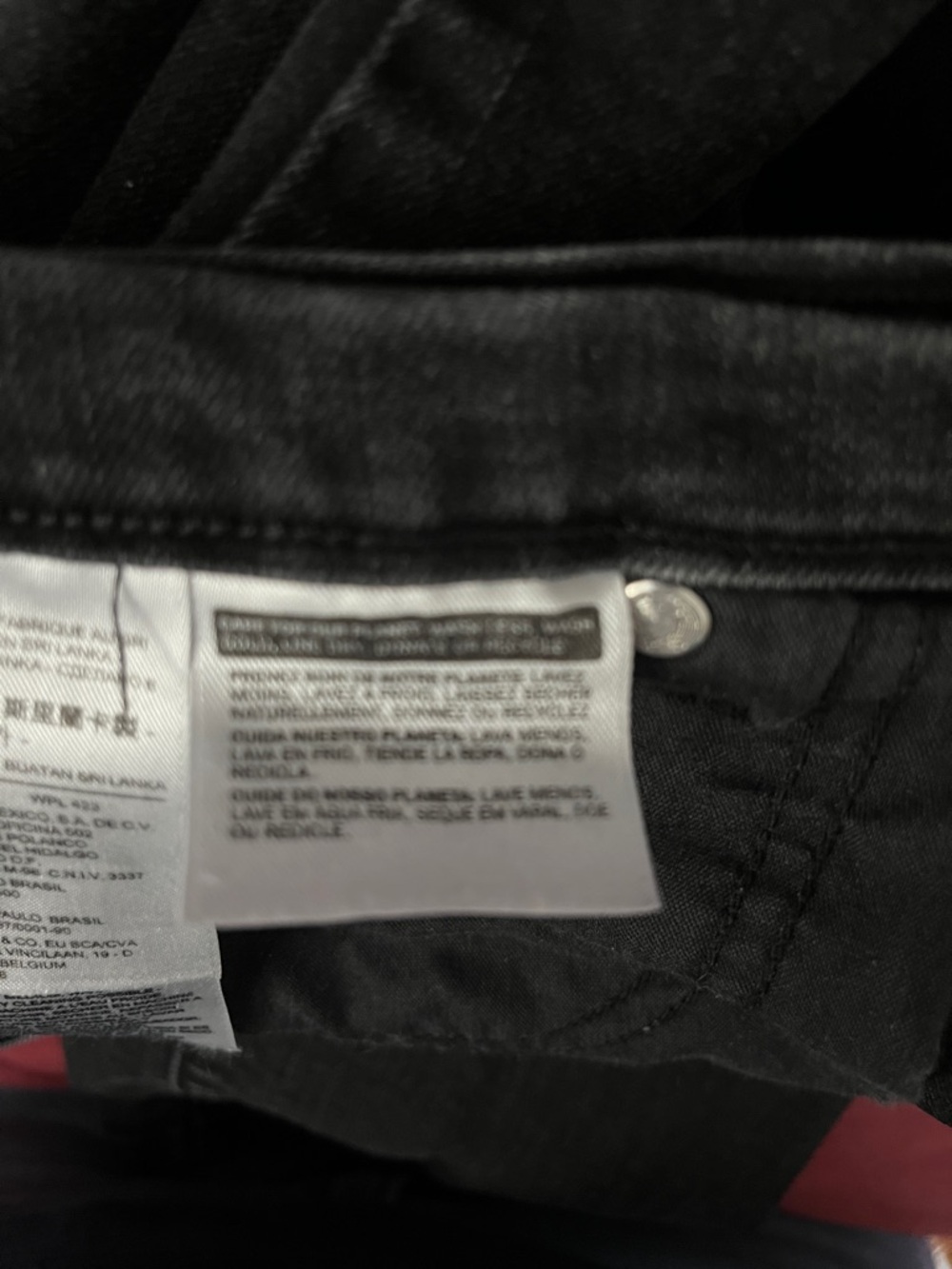 Levi's Women's 505 Straight Leg Jeans - Black - Size 32 - Picture 6 of 7